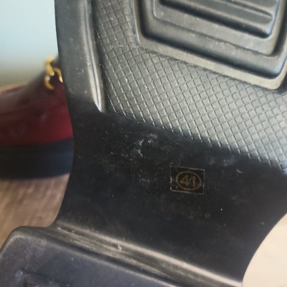 Cider Dark Academia Platform Loafers Clogs 10  Patent Burgundy Punk Cybergoth - Picture 11 of 11